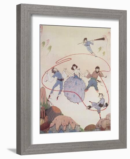 Dancing-Harry Clarke-Framed Giclee Print