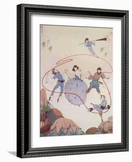 Dancing-Harry Clarke-Framed Giclee Print