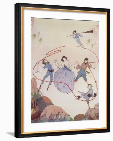 Dancing-Harry Clarke-Framed Giclee Print