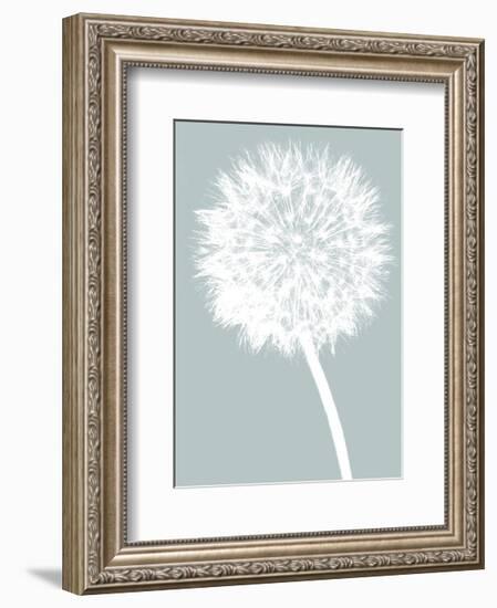 Dandelion (blue)-Jenny Kraft-Framed Art Print