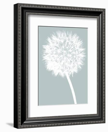 Dandelion (blue)-Jenny Kraft-Framed Art Print