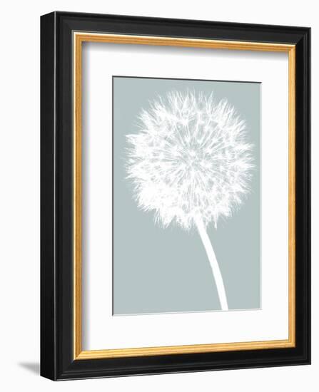 Dandelion (blue)-Jenny Kraft-Framed Art Print