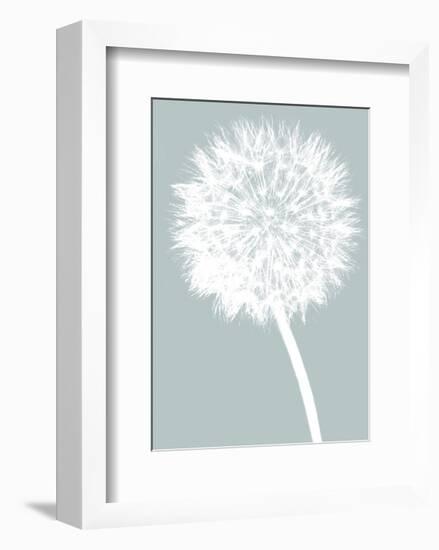 Dandelion (blue)-Jenny Kraft-Framed Art Print