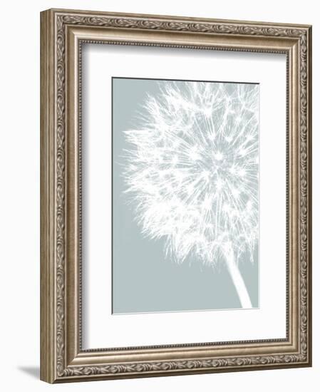 Dandelion Crop (blue)-Jenny Kraft-Framed Art Print