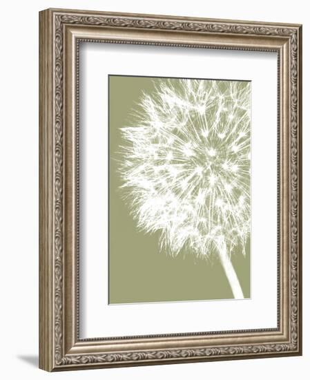 Dandelion Crop (khaki)-Jenny Kraft-Framed Art Print