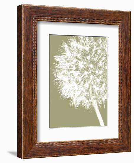 Dandelion Crop (khaki)-Jenny Kraft-Framed Art Print