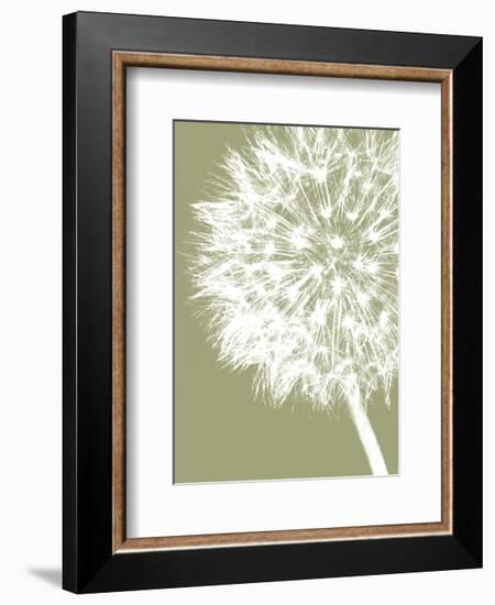 Dandelion Crop (khaki)-Jenny Kraft-Framed Art Print