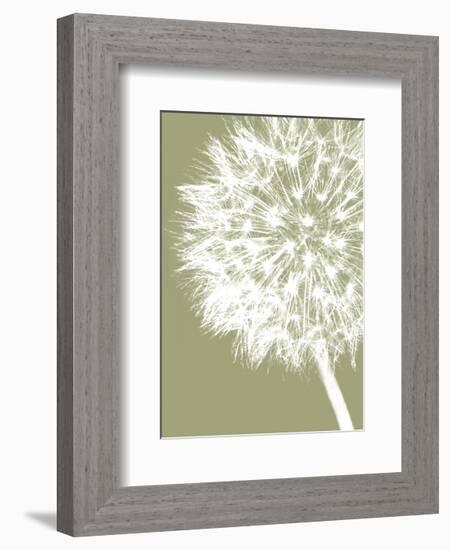 Dandelion Crop (khaki)-Jenny Kraft-Framed Art Print