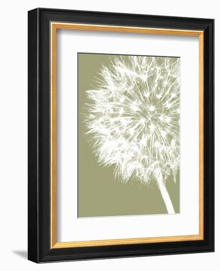 Dandelion Crop (khaki)-Jenny Kraft-Framed Art Print