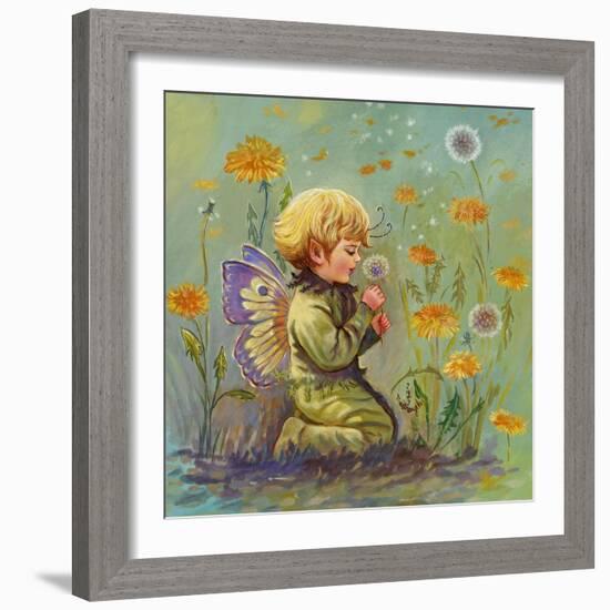 Dandelion Elf-Judy Mastrangelo-Framed Giclee Print