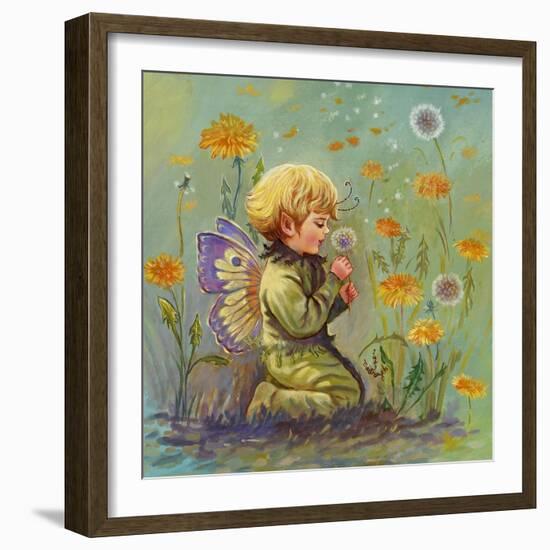 Dandelion Elf-Judy Mastrangelo-Framed Giclee Print