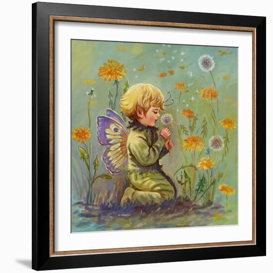 Dandelion Elf-Judy Mastrangelo-Framed Giclee Print