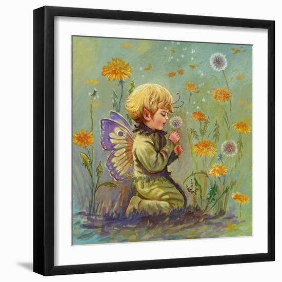 Dandelion Elf-Judy Mastrangelo-Framed Giclee Print