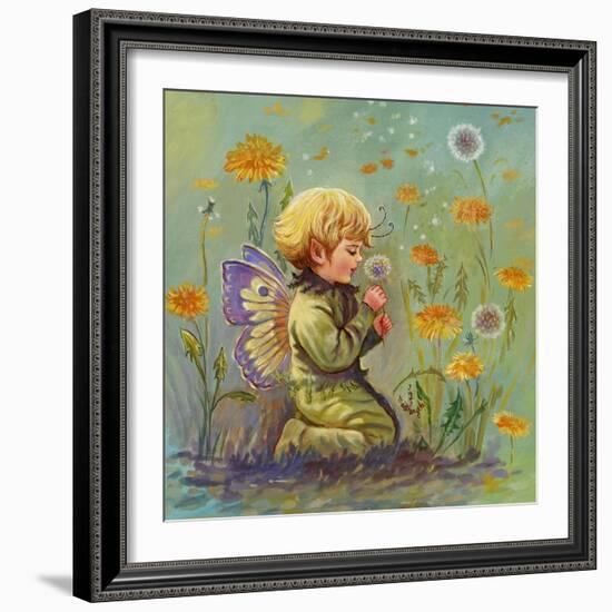 Dandelion Elf-Judy Mastrangelo-Framed Giclee Print