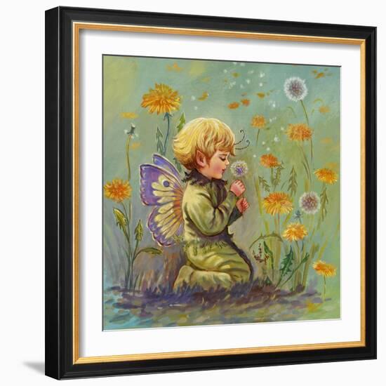 Dandelion Elf-Judy Mastrangelo-Framed Giclee Print