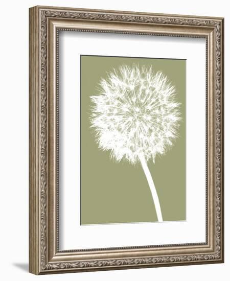 Dandelion (khaki)-Jenny Kraft-Framed Art Print