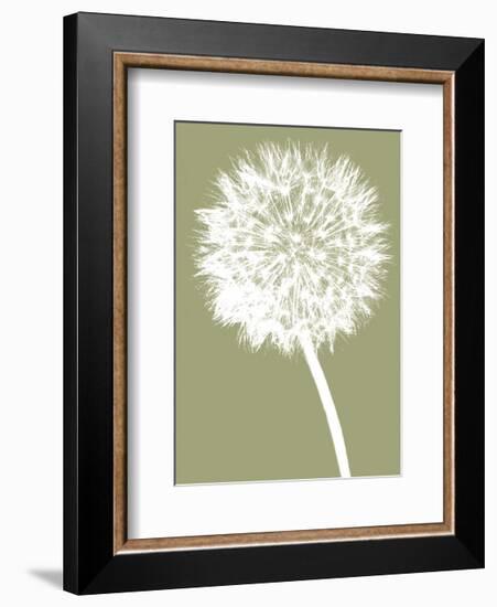 Dandelion (khaki)-Jenny Kraft-Framed Art Print