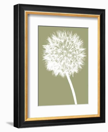 Dandelion (khaki)-Jenny Kraft-Framed Art Print