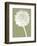 Dandelion (khaki)-Jenny Kraft-Framed Art Print