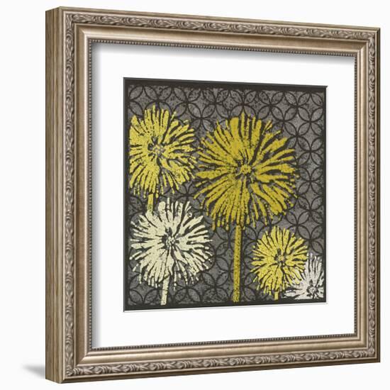 Dandelion on Circles Linked-Susan Clickner-Framed Giclee Print