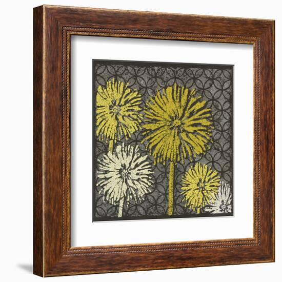 Dandelion on Circles Linked-Susan Clickner-Framed Giclee Print