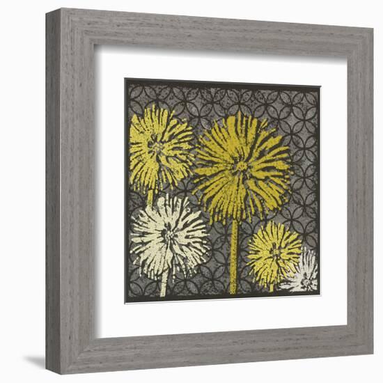 Dandelion on Circles Linked-Susan Clickner-Framed Giclee Print