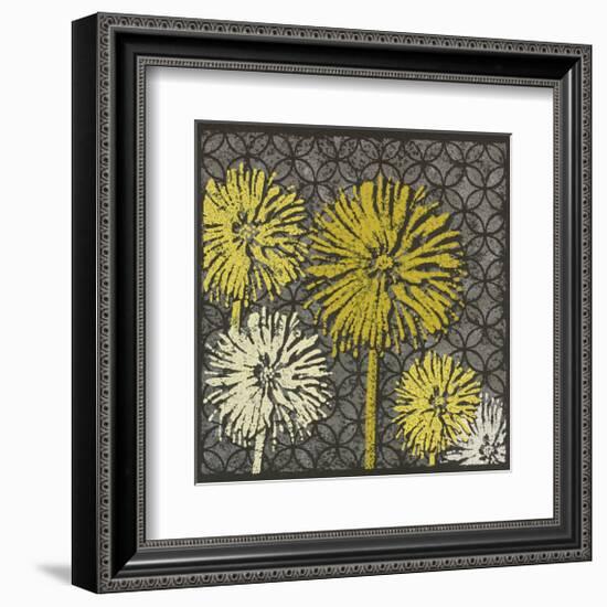 Dandelion on Circles Linked-Susan Clickner-Framed Giclee Print