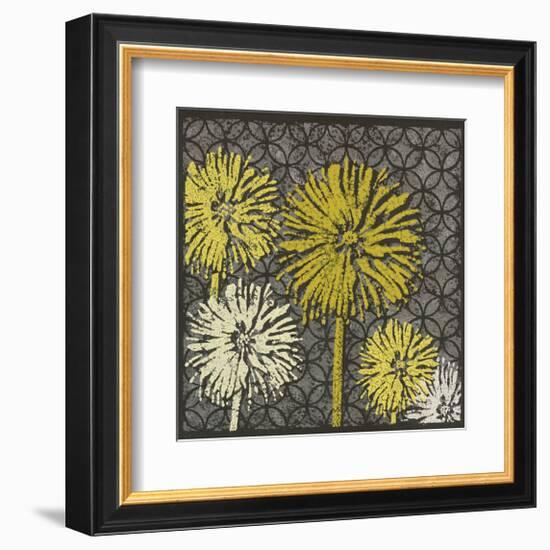 Dandelion on Circles Linked-Susan Clickner-Framed Giclee Print