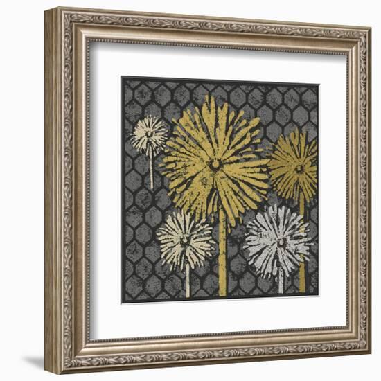 Dandelion on Honeycomb (Yellow)-Susan Clickner-Framed Giclee Print