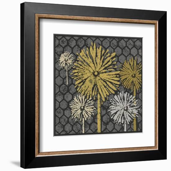 Dandelion on Honeycomb (Yellow)-Susan Clickner-Framed Giclee Print