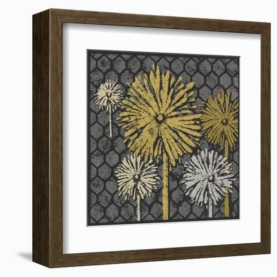 Dandelion on Honeycomb (Yellow)-Susan Clickner-Framed Giclee Print