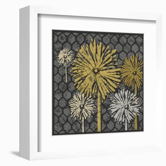 Dandelion on Honeycomb (Yellow)-Susan Clickner-Framed Giclee Print