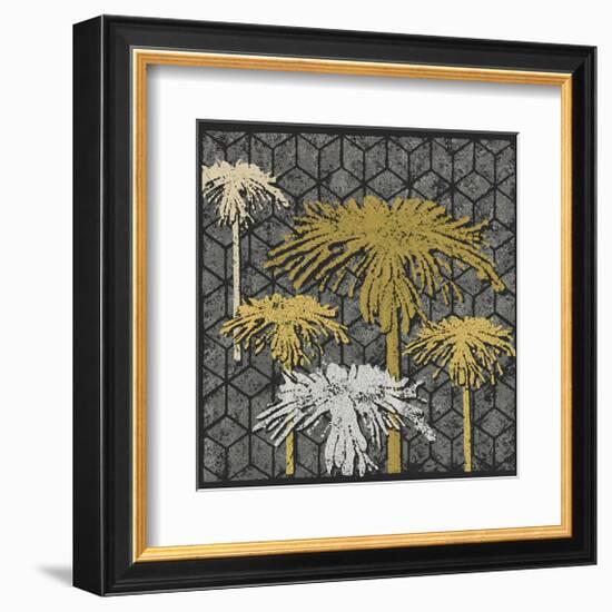 Dandelion on Tumbling Blocks (Yellow)-Susan Clickner-Framed Giclee Print