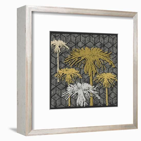 Dandelion on Tumbling Blocks (Yellow)-Susan Clickner-Framed Giclee Print