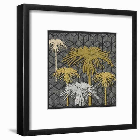 Dandelion on Tumbling Blocks (Yellow)-Susan Clickner-Framed Giclee Print