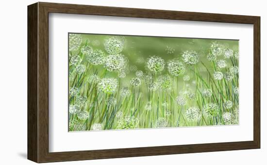 Dandelion party-Claire Westwood-Framed Art Print