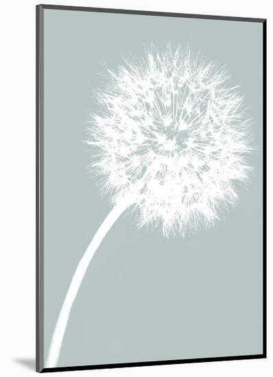 Dandelion Tilt (blue)-Jenny Kraft-Mounted Art Print