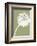 Dandelion Tilt (khaki)-Jenny Kraft-Framed Art Print