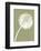 Dandelion Tilt (khaki)-Jenny Kraft-Framed Art Print