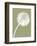 Dandelion Tilt (khaki)-Jenny Kraft-Framed Art Print