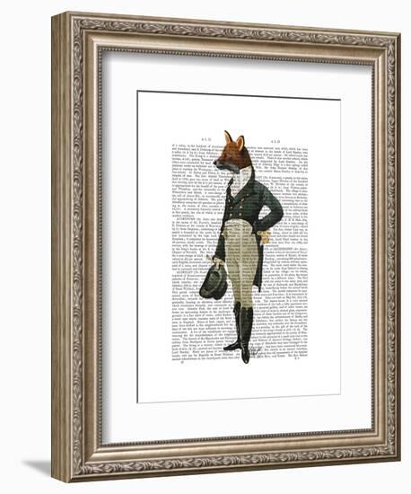 Dandy Fox Full-Fab Funky-Framed Art Print