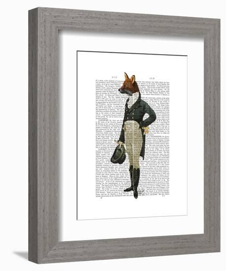 Dandy Fox Full-Fab Funky-Framed Art Print