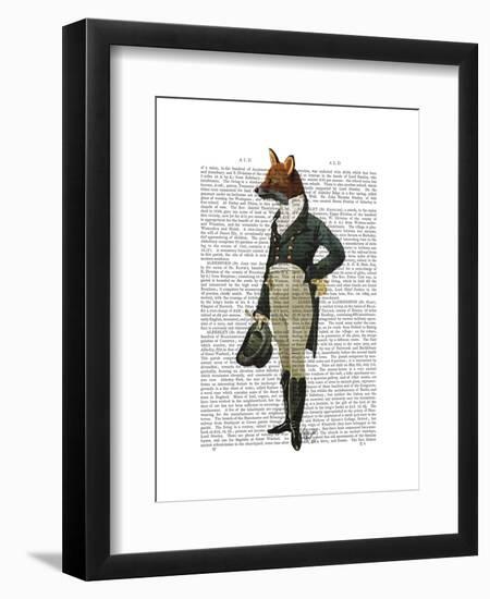 Dandy Fox Full-Fab Funky-Framed Art Print