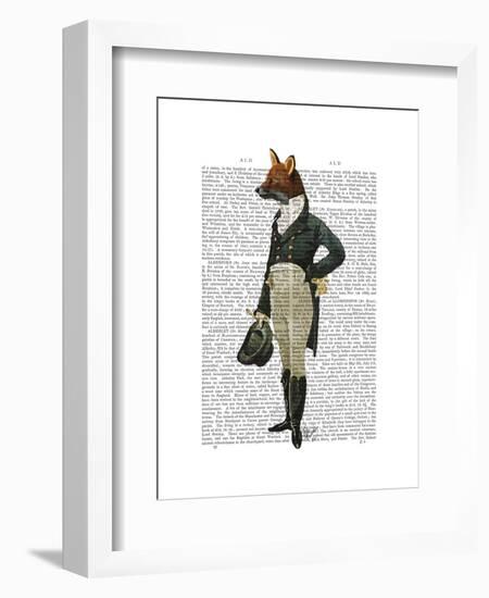 Dandy Fox Full-Fab Funky-Framed Art Print