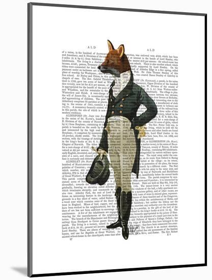 Dandy Fox Full-Fab Funky-Mounted Art Print