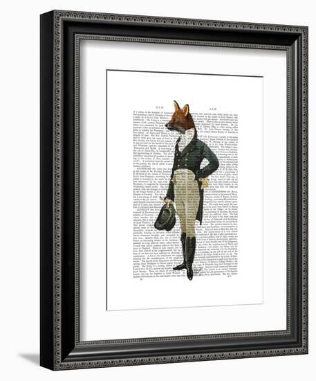 Dandy Fox Full-Fab Funky-Framed Art Print