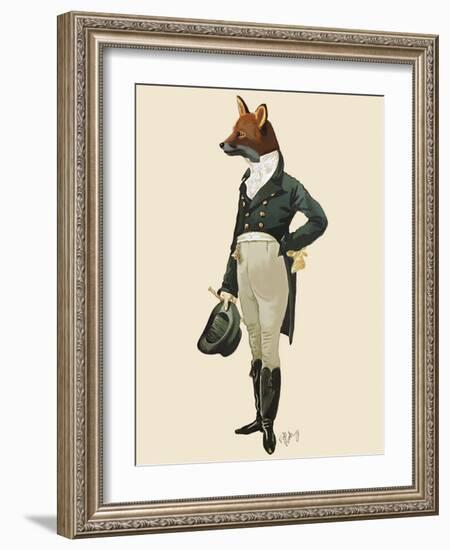 Dandy Fox Full-Fab Funky-Framed Art Print