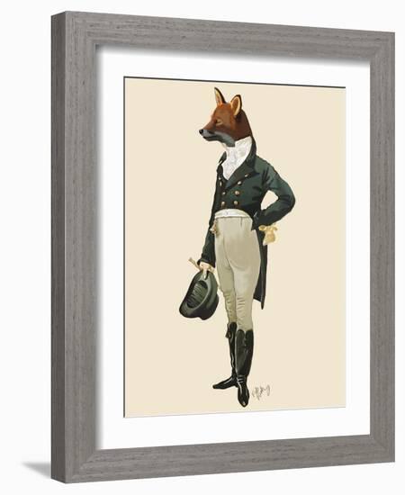 Dandy Fox Full-Fab Funky-Framed Art Print