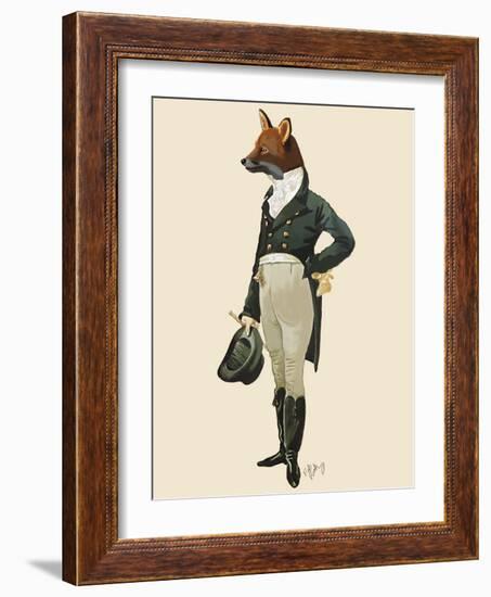 Dandy Fox Full-Fab Funky-Framed Art Print