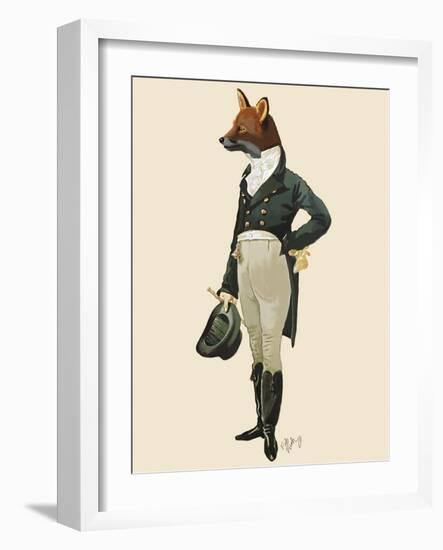 Dandy Fox Full-Fab Funky-Framed Art Print